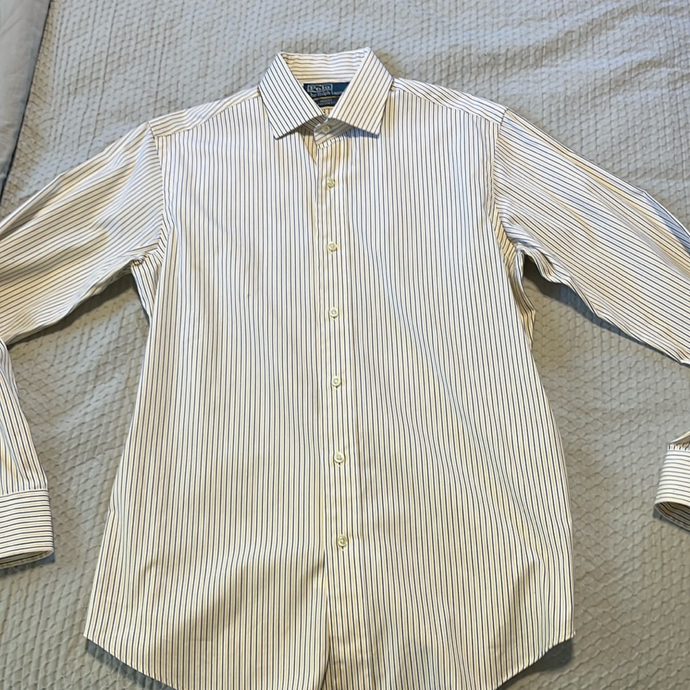 Men’s custom fit polo button up